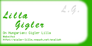 lilla gigler business card